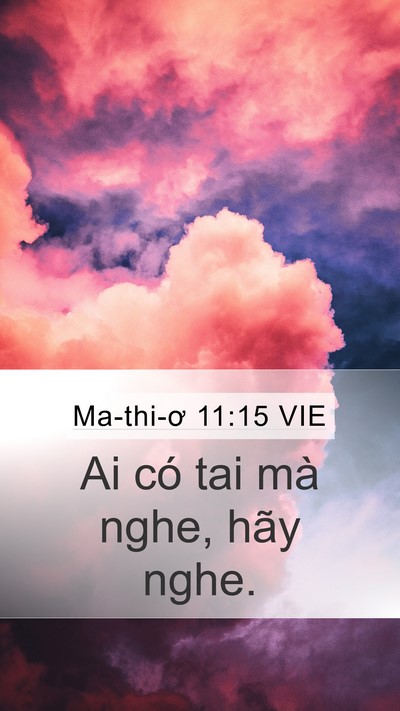 Ma-thi-ơ 11:15 VIE Bible Verse Image