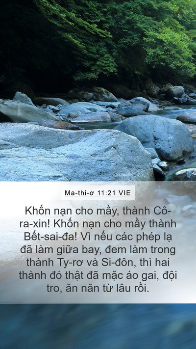 Ma-thi-ơ 11:21 VIE Bible Verse Image