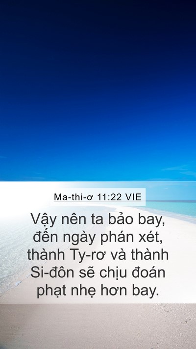 Ma-thi-ơ 11:22 VIE Bible Verse Image