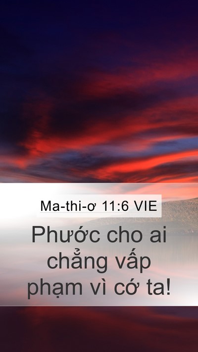 Ma-thi-ơ 11:6 VIE Bible Verse Image