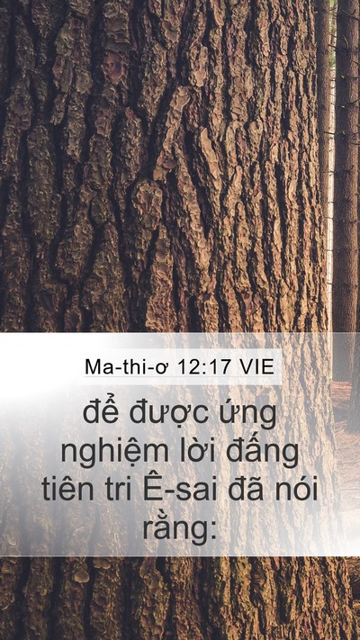 Ma-thi-ơ 12:17 VIE Mobile Phone Wallpaper - để được ứng nghiệm lời đấng tiên - Mobile Bible Verse Wallpaper