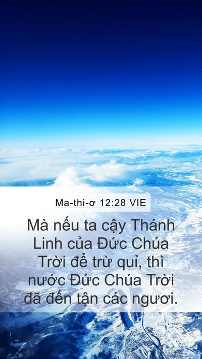 Ma-thi-ơ 12:28 VIE Bible Verse Image