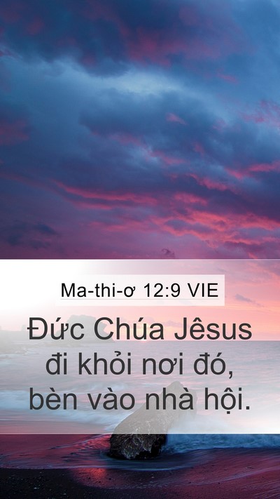Ma-thi-ơ 12:9 VIE Bible Verse Image