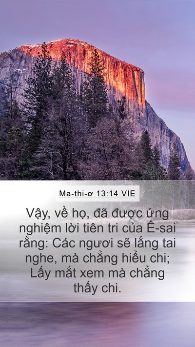 Ma-thi-ơ 13:14 VIE Bible Verse Image