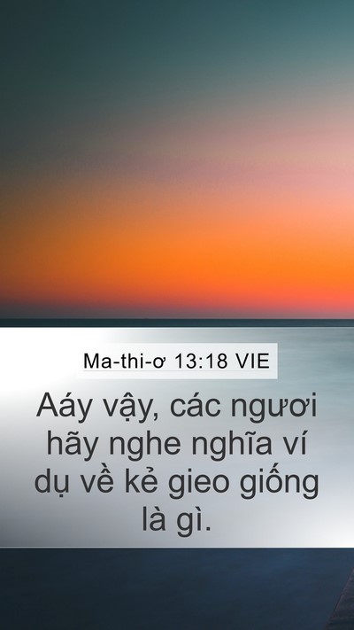 Ma-thi-ơ 13:18 VIE Bible Verse Image