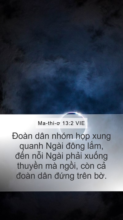 Ma-thi-ơ 13:2 VIE Bible Verse Image