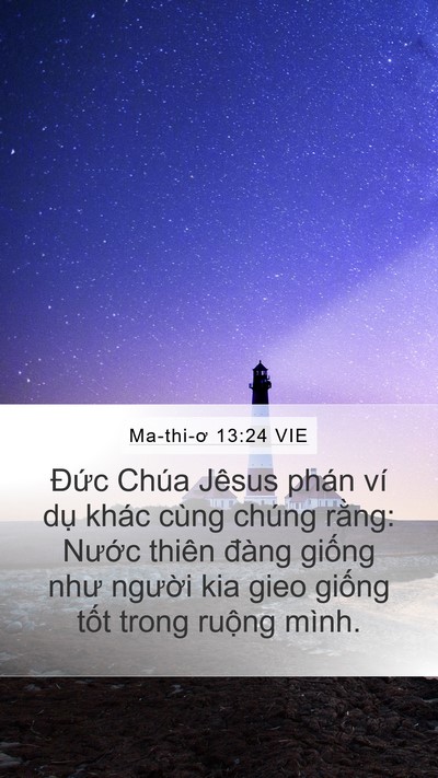 Ma-thi-ơ 13:24 VIE Bible Verse Image