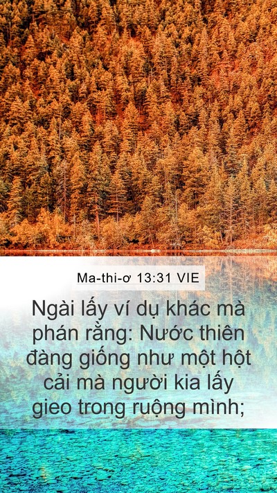 Ma-thi-ơ 13:31 VIE Bible Verse Image