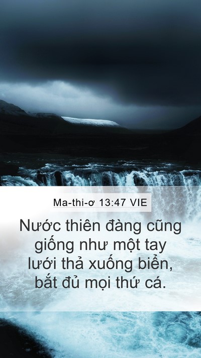 Ma-thi-ơ 13:47 VIE Bible Verse Image