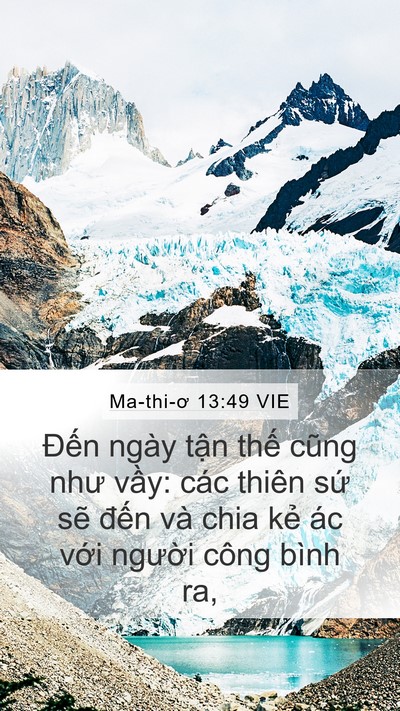 Ma-thi-ơ 13:49 VIE Bible Verse Image