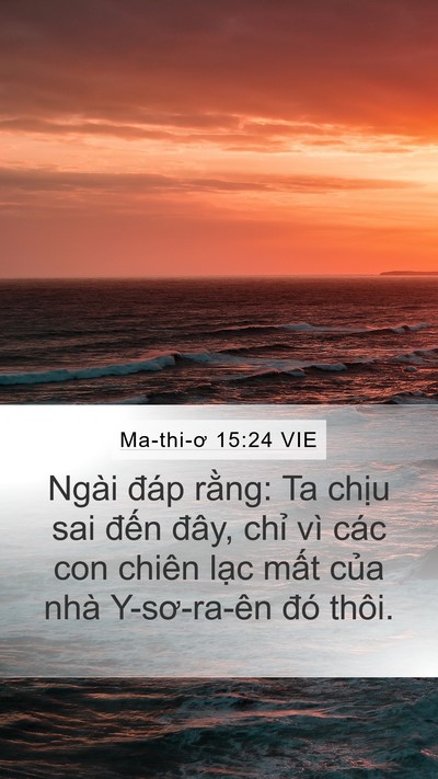 Ma-thi-ơ 15:24 VIE Bible Verse Image