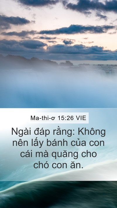 Ma-thi-ơ 15:26 VIE Bible Verse Image