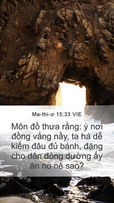 Ma-thi-ơ 15:33 VIE Bible Verse Image