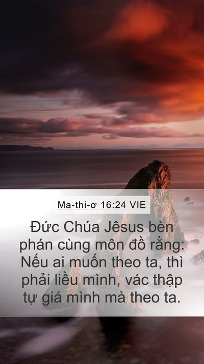 Ma-thi-ơ 16:24 VIE Bible Verse Image