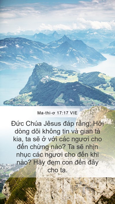 Ma-thi-ơ 17:17 VIE Bible Verse Image