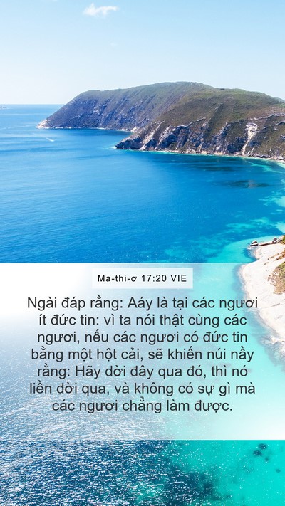 Ma-thi-ơ 17:20 VIE Bible Verse Image