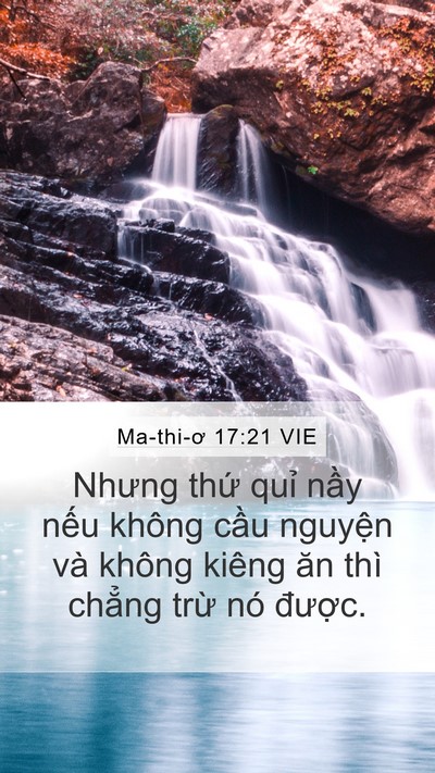Ma-thi-ơ 17:21 VIE Mobile Phone Wallpaper - Nhưng thứ quỉ nầy nếu không cầu - Mobile Bible Verse Wallpaper