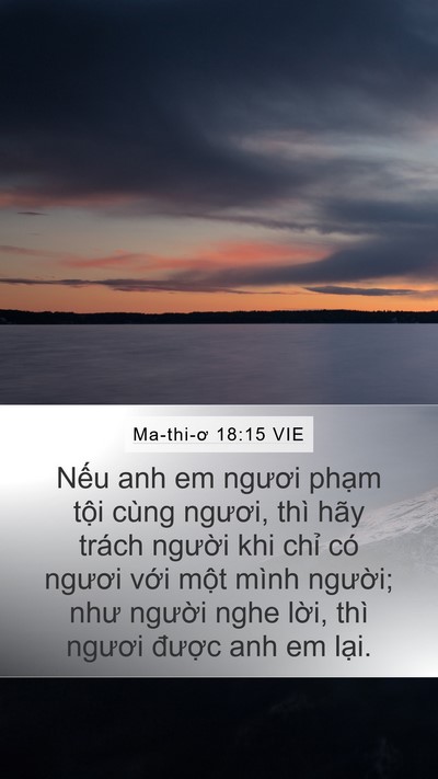 Ma-thi-ơ 18:15 VIE Bible Verse Image
