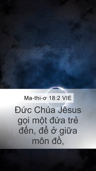 Ma-thi-ơ 18:2 VIE Bible Verse Image