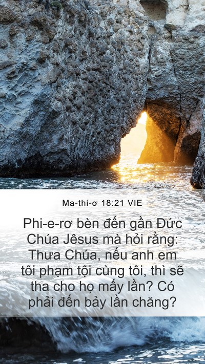 Ma-thi-ơ 18:21 VIE Bible Verse Image