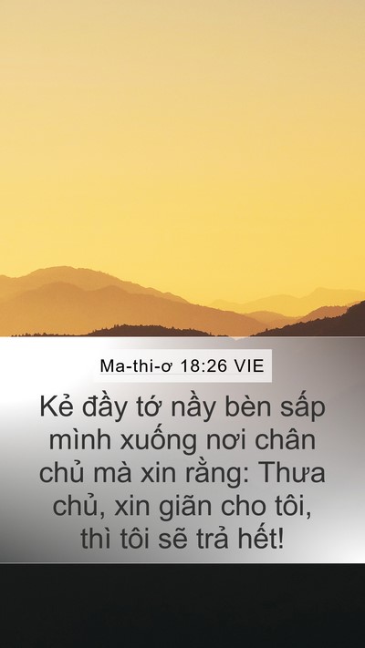 Ma-thi-ơ 18:26 VIE Bible Verse Image