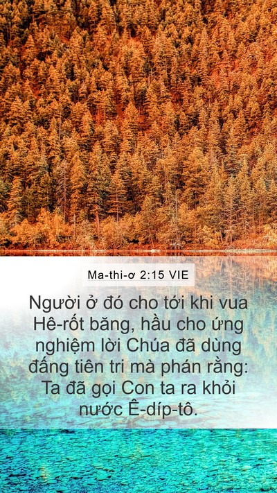 Ma-thi-ơ 2:15 VIE Bible Verse Image