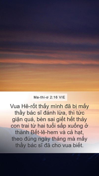 Ma-thi-ơ 2:16 VIE Bible Verse Image