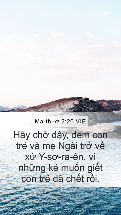 Ma-thi-ơ 2:20 VIE Bible Verse Image