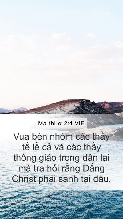 Ma-thi-ơ 2:4 VIE Bible Verse Image