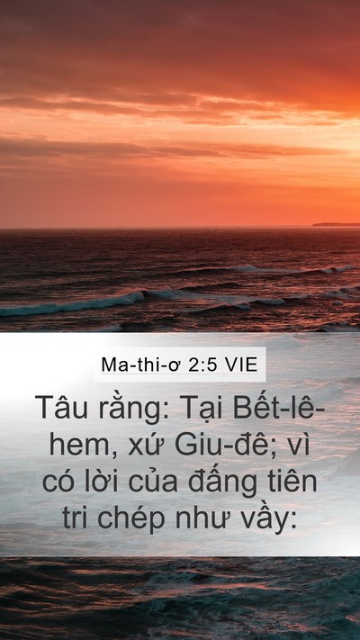 Ma-thi-ơ 2:5 VIE Bible Verse Image