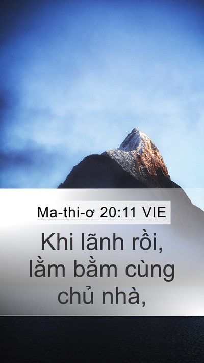 Ma-thi-ơ 20:11 VIE Bible Verse Image