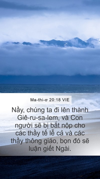 Ma-thi-ơ 20:18 VIE Bible Verse Image