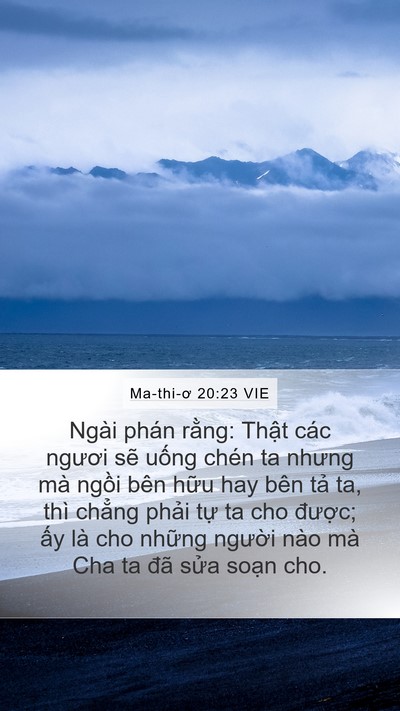 Ma-thi-ơ 20:23 VIE Bible Verse Image