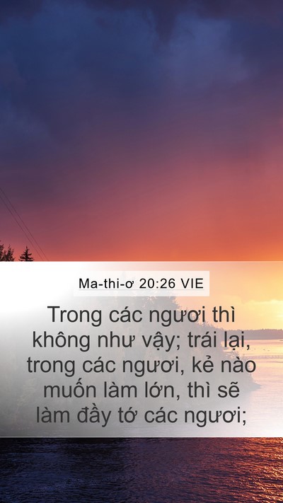 Ma-thi-ơ 20:26 VIE Bible Verse Image