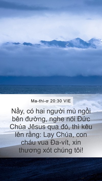 Ma-thi-ơ 20:30 VIE Bible Verse Image
