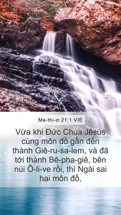 Ma-thi-ơ 21:1 VIE Bible Verse Image