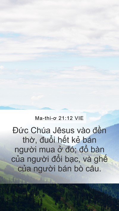 Ma-thi-ơ 21:12 VIE Bible Verse Image