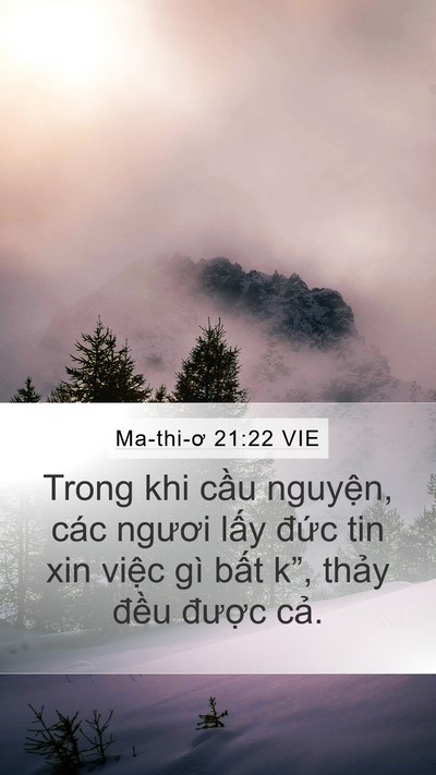 Ma-thi-ơ 21:22 VIE Bible Verse Image