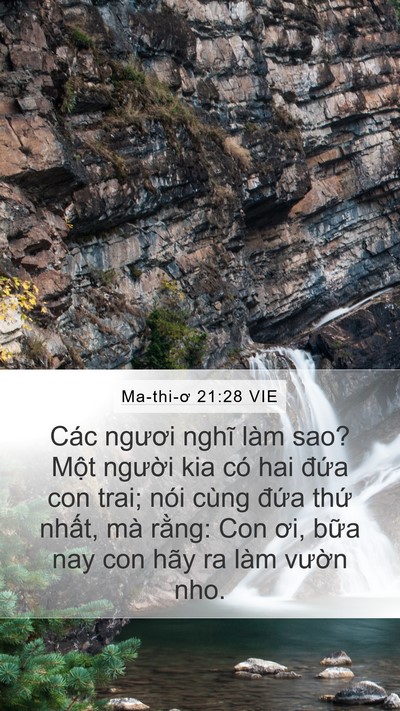 Ma-thi-ơ 21:28 VIE Bible Verse Image