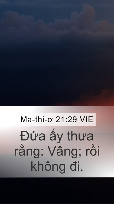 Ma-thi-ơ 21:29 VIE Bible Verse Image