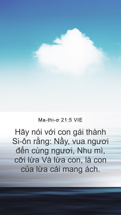 Ma-thi-ơ 21:5 VIE Bible Verse Image
