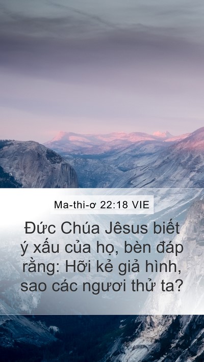 Ma-thi-ơ 22:18 VIE Bible Verse Image