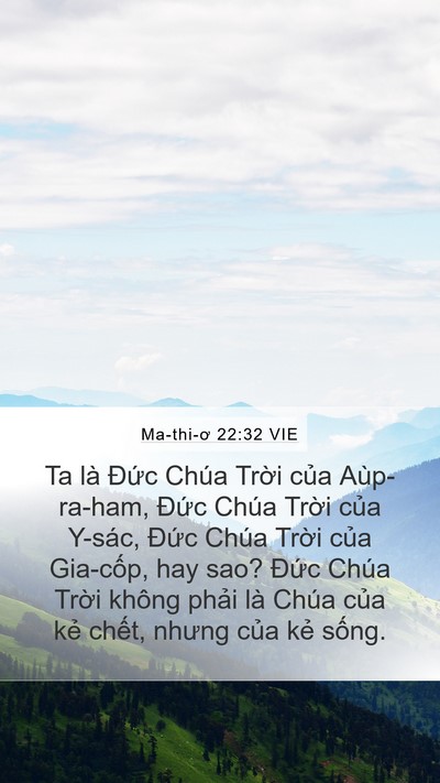Ma-thi-ơ 22:32 VIE Bible Verse Image