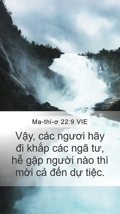 Ma-thi-ơ 22:9 VIE Bible Verse Image