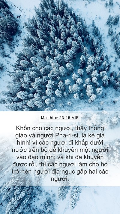 Ma-thi-ơ 23:15 VIE Bible Verse Image