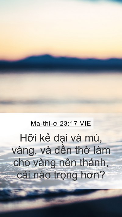 Ma-thi-ơ 23:17 VIE Bible Verse Image