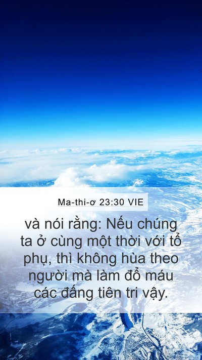 Ma-thi-ơ 23:30 VIE Bible Verse Image