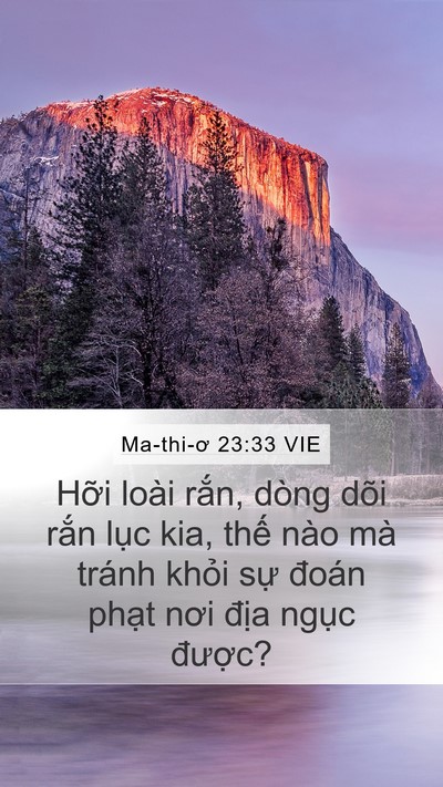 Ma-thi-ơ 23:33 VIE Bible Verse Image