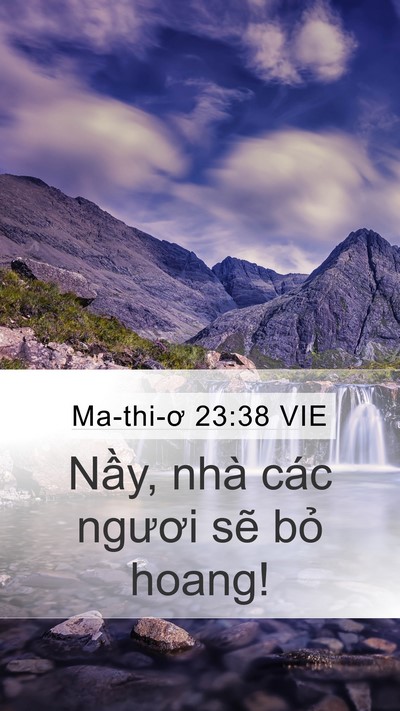 Ma-thi-ơ 23:38 VIE Bible Verse Image