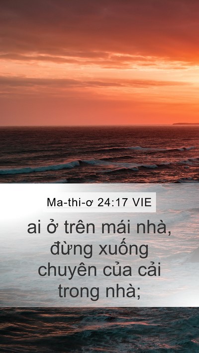 Ma-thi-ơ 24:17 VIE Bible Verse Image